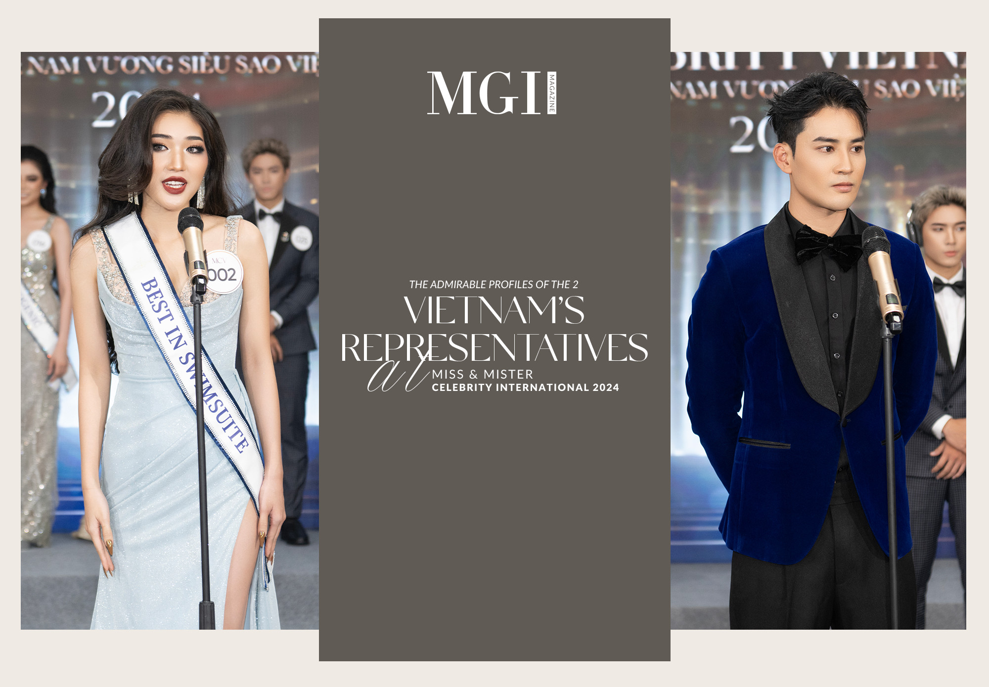 The admirable profiles of the 2 Vietnam’s representatives at Miss & Mister Celebrity International 2024